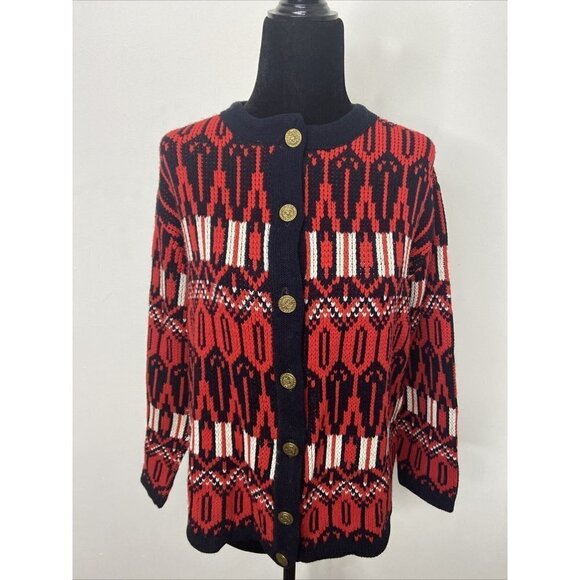 Vintage Broadway Knitting Mills 70’s Cardigan Sweater Woman Small - Picture 1 of 6